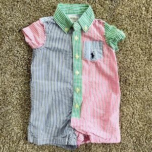 Cotton Seersucker Fun Shortall